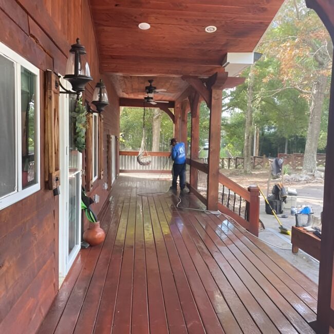Custom covered porch by Ubaldo Construction